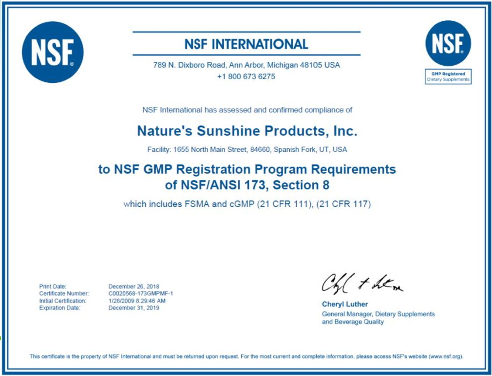 Контроль качества и сертификация бад Nature’s Sunshine Products - 15